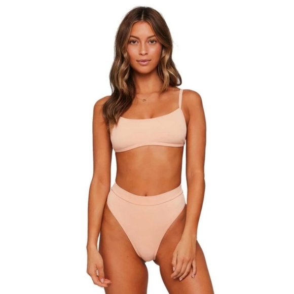 L*Space Gemma Ribbed Top Frenchi Bottoms Bikini - Picture 2 of 14